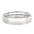 14K White Gold 6mm Wedding Band. Size 6,7,8,9,10,11,12 - Johnny Dang & Co
