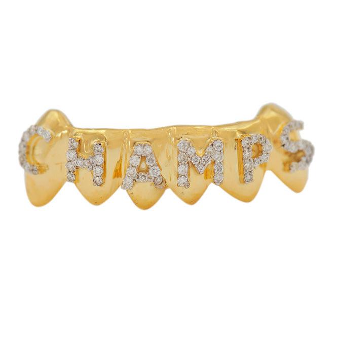 18K CZ WORLD CHAMPS GRILL [WSG2] - Johnny Dang & Co