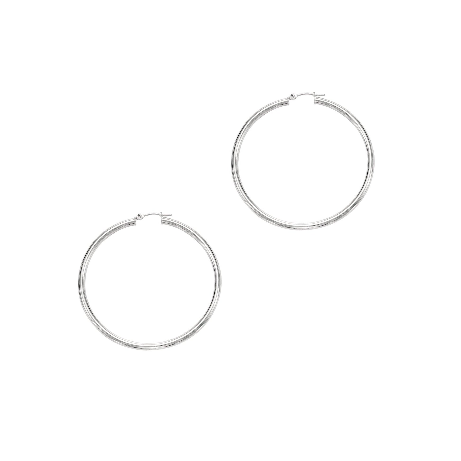 14K Gold 3x50mm Hoops - Johnny Dang & Co