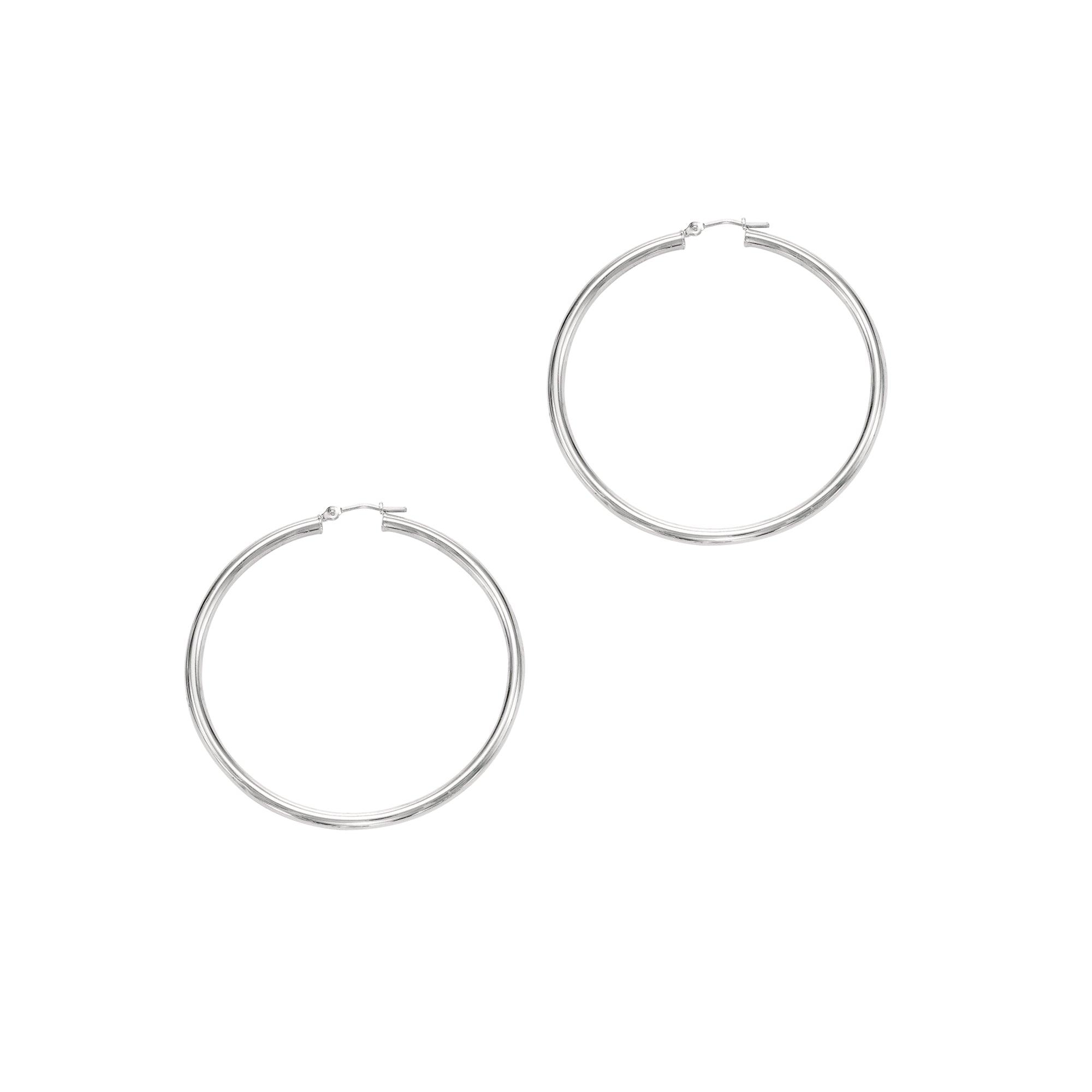 14K Gold 3x50mm Hoops - Johnny Dang & Co