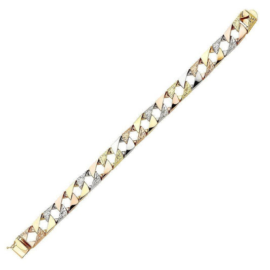 Mix Gold Cuban Bracelet - Johnny Dang & Co
