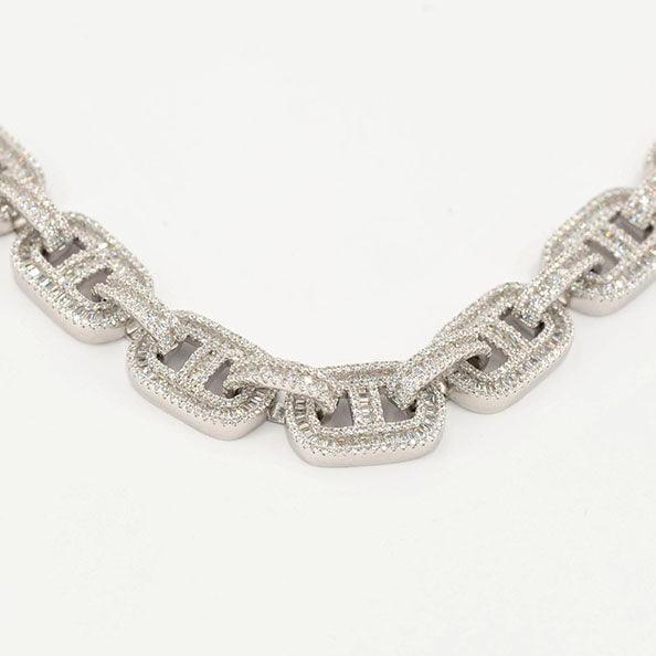 JDB1001 - 15MM CZ Silver Chain - Johnny Dang & Co