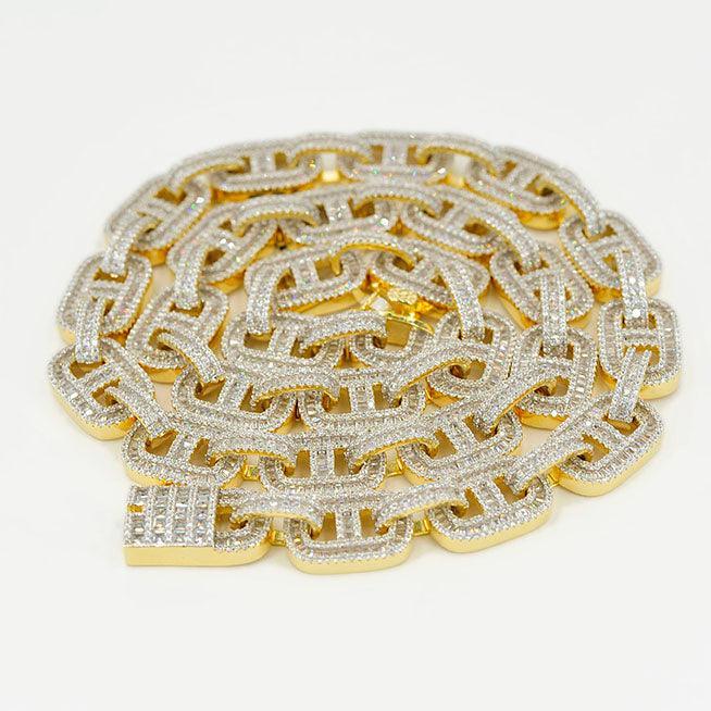 JDB1005 - 12MM CZ Silver Chain - Johnny Dang & Co