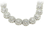 CZ Silver Flower Bracelet - Johnny Dang & Co