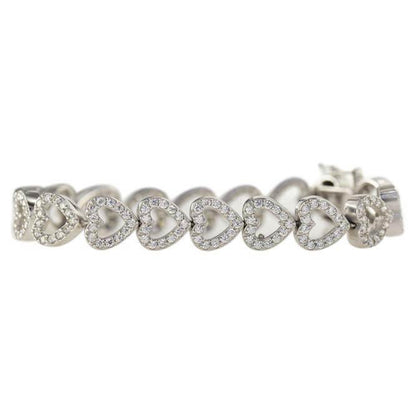 CZ HEART BRACELET - Johnny Dang & Co