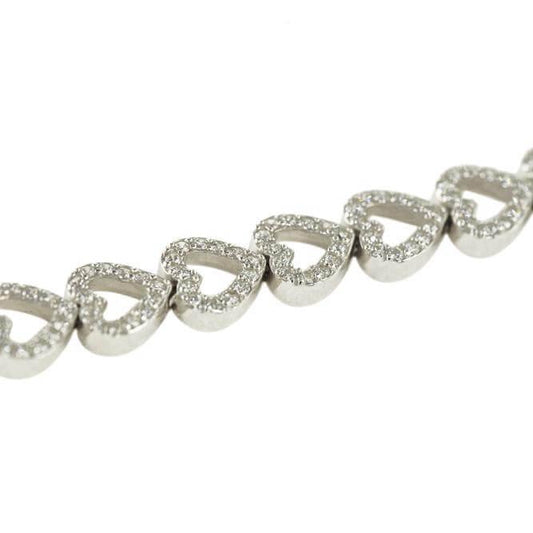 CZ HEART BRACELET - Johnny Dang & Co
