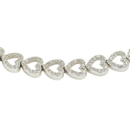CZ HEART BRACELET - Johnny Dang & Co