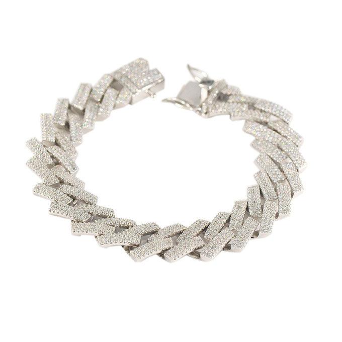 CZ CUBAN BRACELET - Johnny Dang & Co