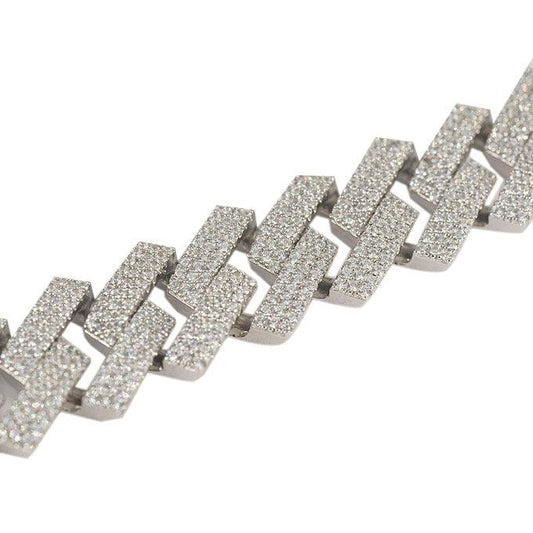 CZ CUBAN BRACELET - Johnny Dang & Co