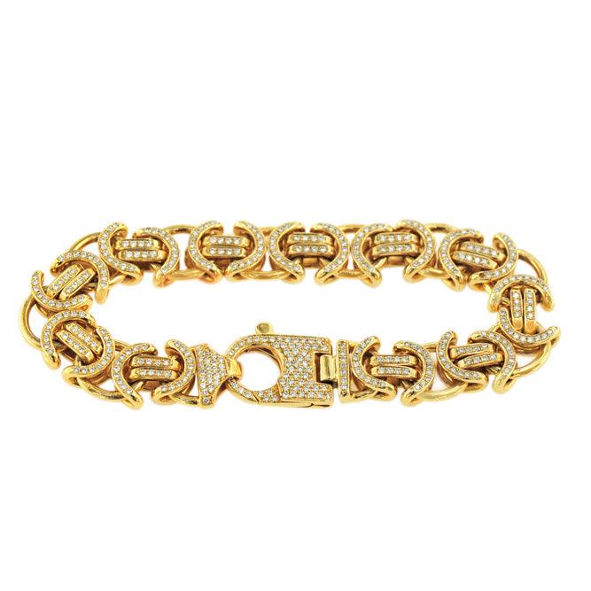 CUSTOM DIAMOND BYZANTINE BRACELET - Johnny Dang & Co