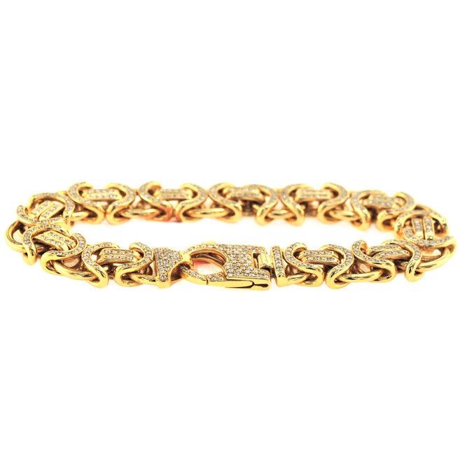 CUSTOM DIAMOND BYZANTINE BRACELET - Johnny Dang & Co