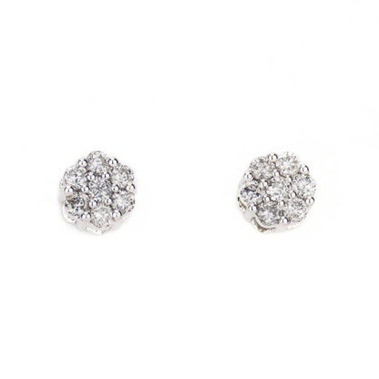0.8 CTTW Diamond Cluster Earrings - Johnny Dang & Co