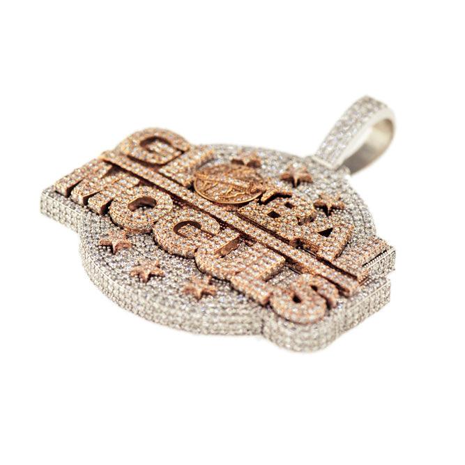 CUSTOM DIAMOND GLOBAL MOGULS PENDANT - Johnny Dang & Co