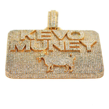 CUSTOM DIAMOND KEVO MUNEY PENDANT - Johnny Dang & Co