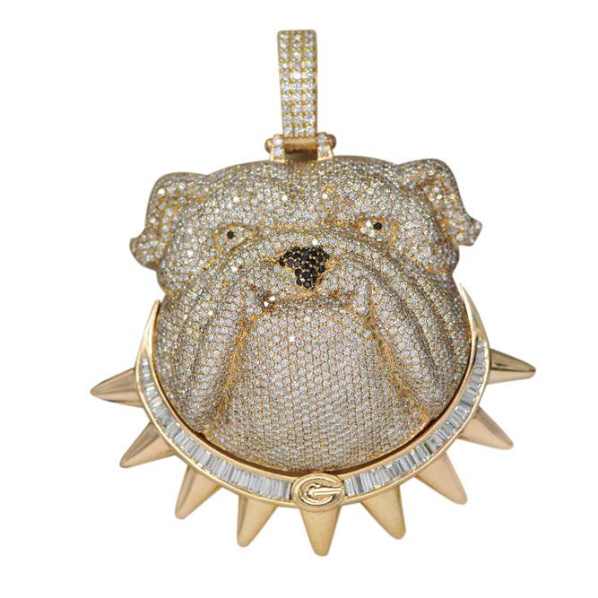 CUSTOM DIAMOND BULLDOG PENDANT - Johnny Dang & Co