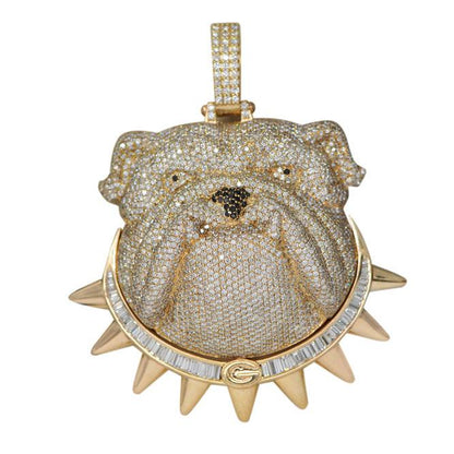 CUSTOM DIAMOND BULLDOG PENDANT - Johnny Dang & Co