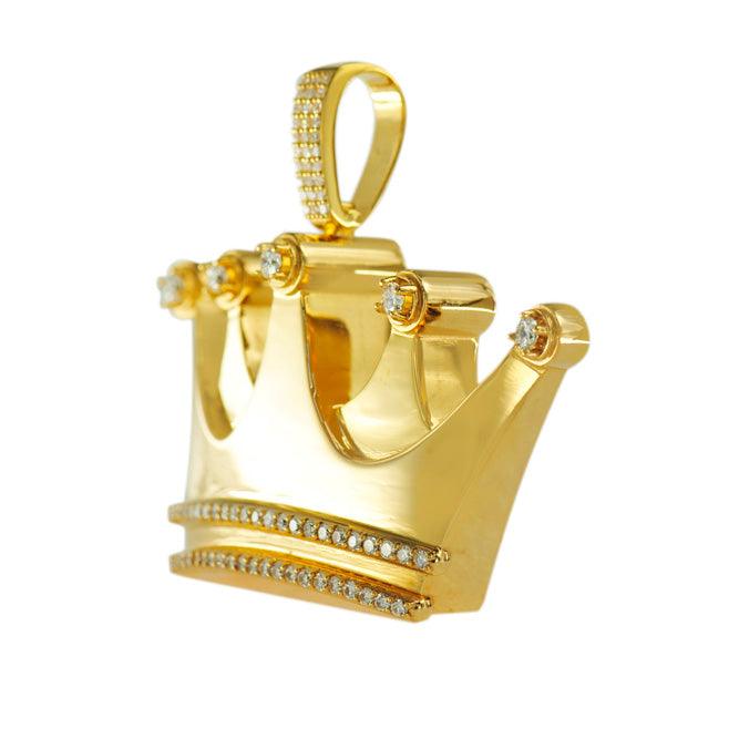 CUSTOM DIAMOND CROWN PENDANT - Johnny Dang & Co
