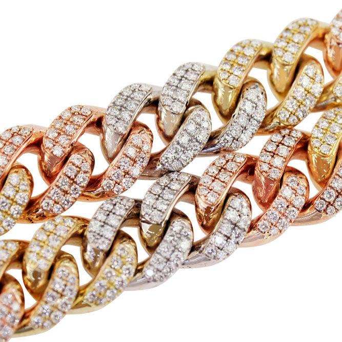 CJ1638223 - DIAMOND 3 TONE CHAIN - Johnny Dang & Co