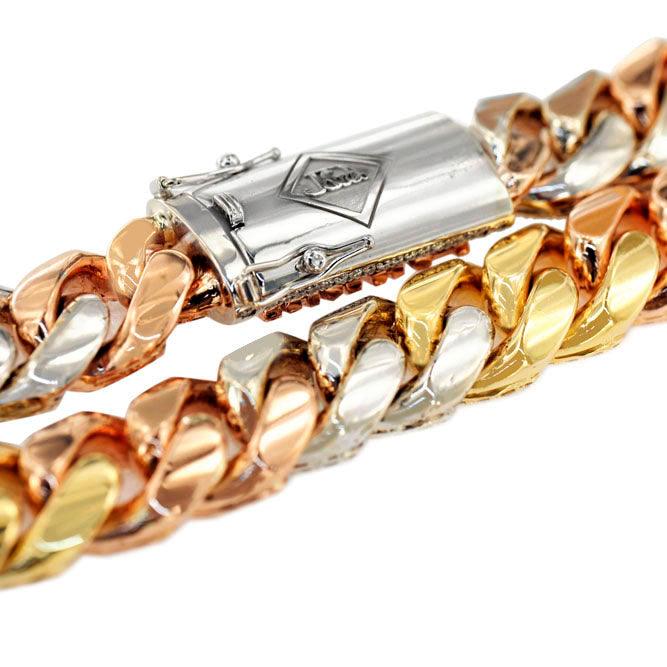 CJ1638223 - DIAMOND 3 TONE CHAIN - Johnny Dang & Co