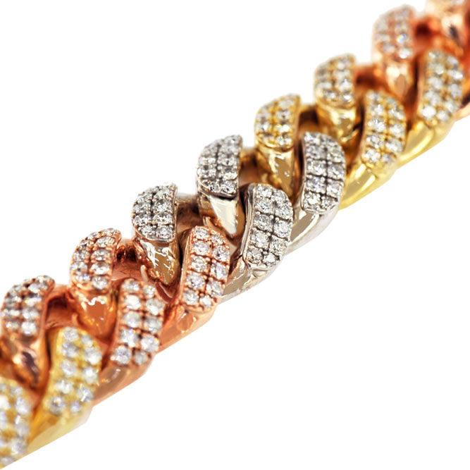 CJ1638223 - DIAMOND 3 TONE CHAIN - Johnny Dang & Co