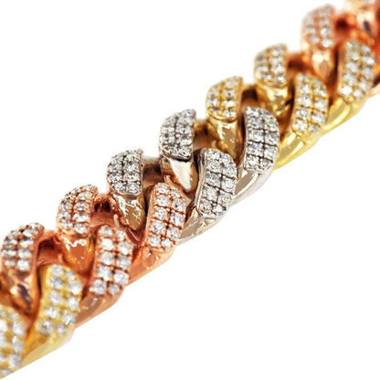 CJ1638223 - DIAMOND 3 TONE CHAIN - Johnny Dang & Co