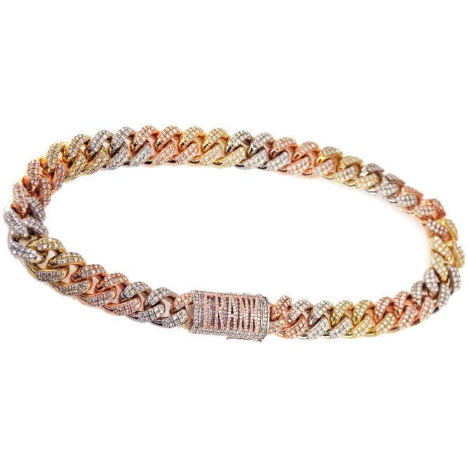 CJ1638223 - DIAMOND 3 TONE CHAIN - Johnny Dang & Co