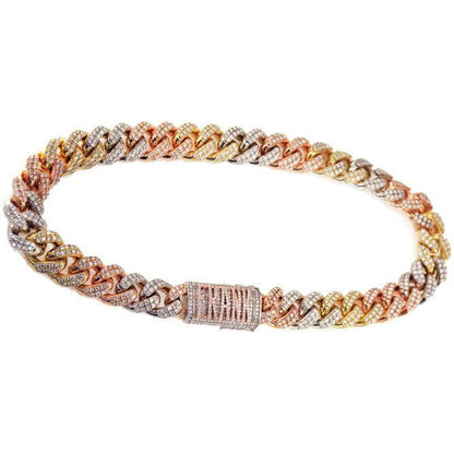 CJ1638223 - DIAMOND 3 TONE CHAIN - Johnny Dang & Co