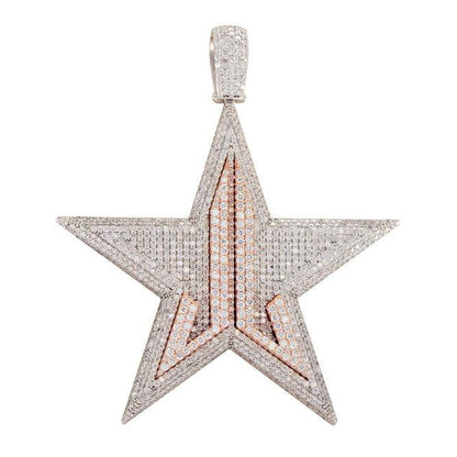 CUSTOM DIAMOND STAR PENDANT [CJ16412] - Johnny Dang & Co