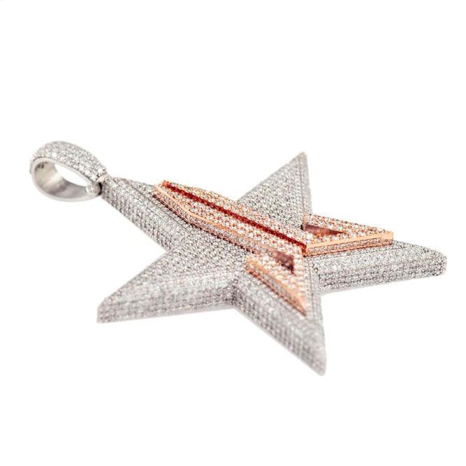 CUSTOM DIAMOND STAR PENDANT [CJ16412] - Johnny Dang & Co