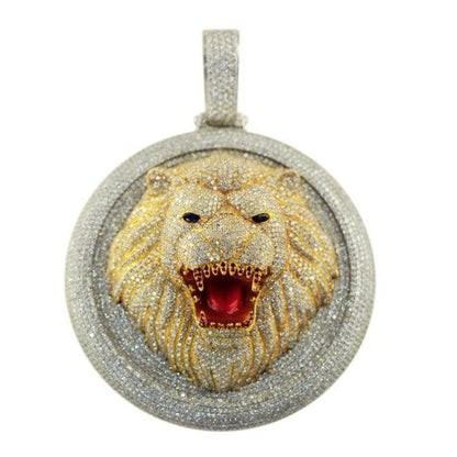 DIAMOND CUSTOM LION HEAD PENDANT - Johnny Dang & Co