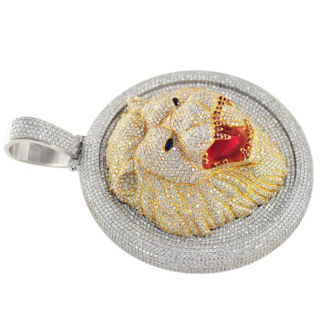 DIAMOND CUSTOM LION HEAD PENDANT - Johnny Dang & Co