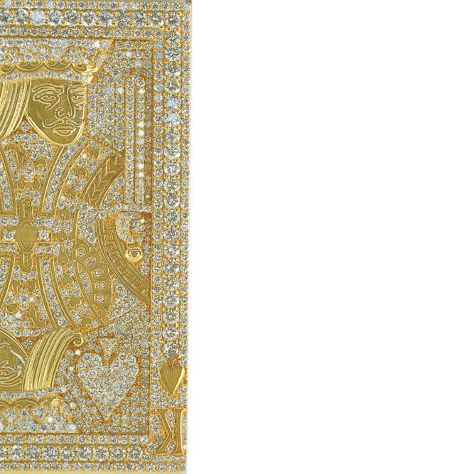 CJ5203 - CUSTOM DIAMOND KING CARD PENDANT - Johnny Dang & Co