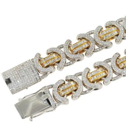 CJO244 - CUSTOM 16MM 37CT BYZANTINE CHAIN [CJO244] - Johnny Dang & Co