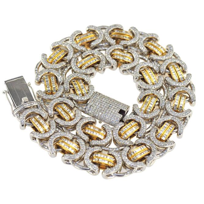 CJO244 - CUSTOM 16MM 37CT BYZANTINE CHAIN [CJO244] - Johnny Dang & Co