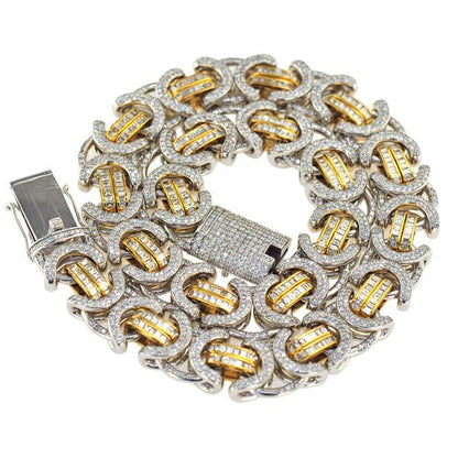 CJO244 - CUSTOM 16MM 37CT BYZANTINE CHAIN [CJO244] - Johnny Dang & Co