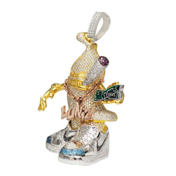 CJOO35 - CUSTOM DIAMOND BOY PENDANT - Johnny Dang & Co