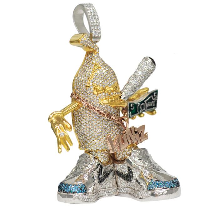 CJOO35 - CUSTOM DIAMOND BOY PENDANT - Johnny Dang & Co