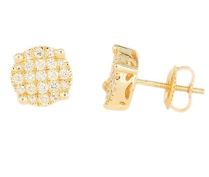 JDTKE3549- Custom Diamond Cluster Earrings - Johnny Dang & Co