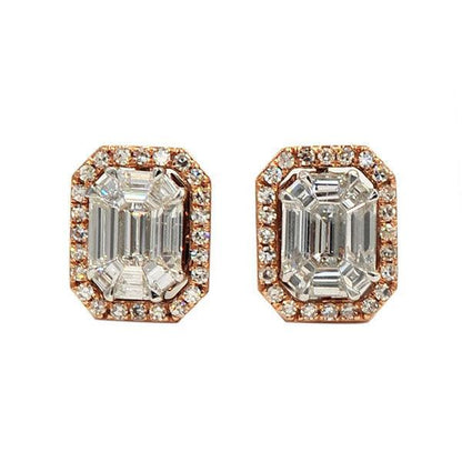 VDER96i - Diamond Emerald Earrings - Johnny Dang & Co