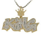 GNS122264 - Diamond King Crown Pendant - Johnny Dang & Co