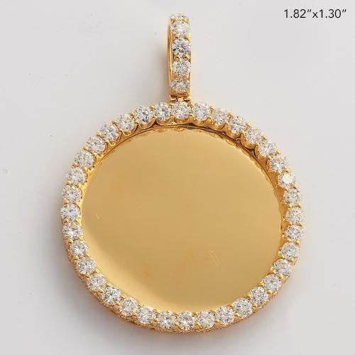 10KY 3.40CTW DIAMOND ROUND MEMORY PENDANT - Johnny Dang & Co