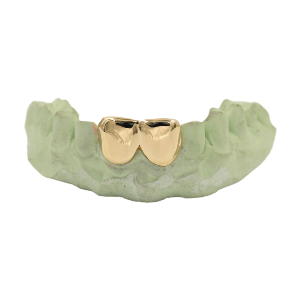 2 Teeth Solid Gold Grill - Johnny Dang & Co