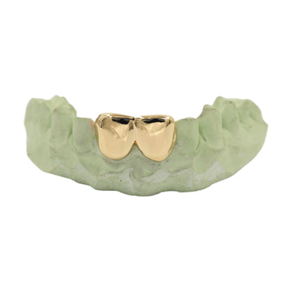 2 Teeth Solid Gold Grill - Johnny Dang & Co