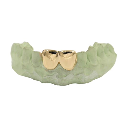 2 Teeth Solid Gold Grill - Johnny Dang & Co