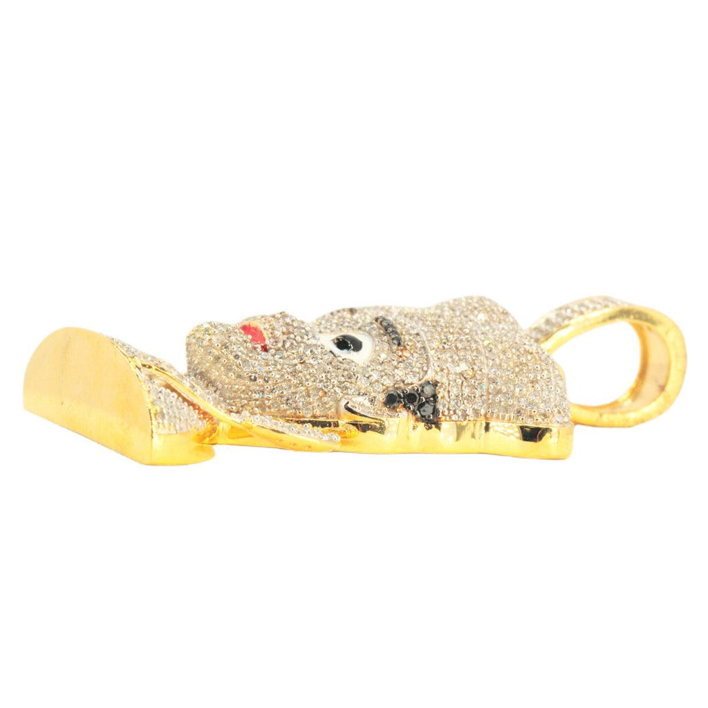 10KY 1.70CTW DIAMOND CHEF EMOJI PENDANT - Johnny Dang & Co