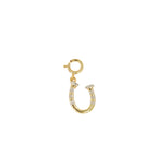 10k Yellow Gold and Diamond 'Lock With Heart Cut Out' Charm - 10038 - Johnny Dang & Co