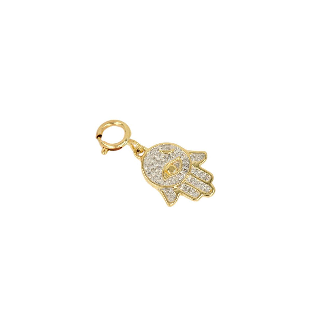 10k Yellow Gold and Diamond '' Charm - 10032 - Johnny Dang & Co
