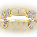 C-110 CUSTOM HAND PRONG SET DIAMOND GRILL - Johnny Dang & Co