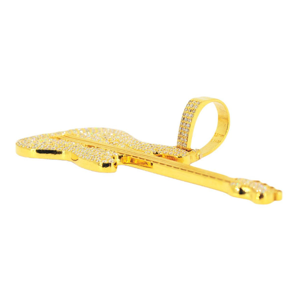 10k Yellow Gold 4.40CTW VS Diamond Precision Bass Pendant JD&Co Exlcusive - Johnny Dang & Co