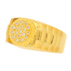 Custom Gold 0.20CT Diamond Mens Ring - Johnny Dang & Co